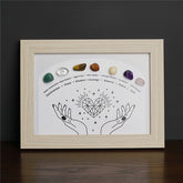 Chakra Crystal Healing Stones Display Frame | Energy Balance Decor - Auratract